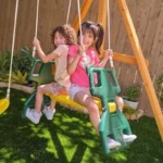 Kids Kidkraft Bear Cave Lodge Swing Set / Playset - Image 4