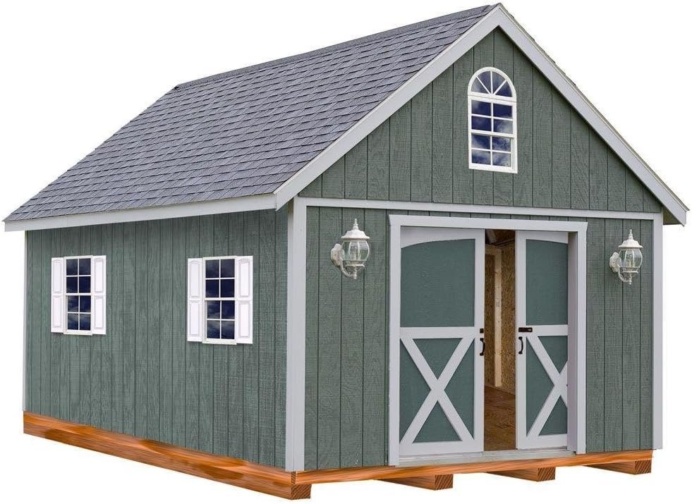 71FVlXfUlSL._AC_SL1000_-1.jpg Best Barns Richmond 16 ft. x 32 ft. Wood Storage Building - Image 1