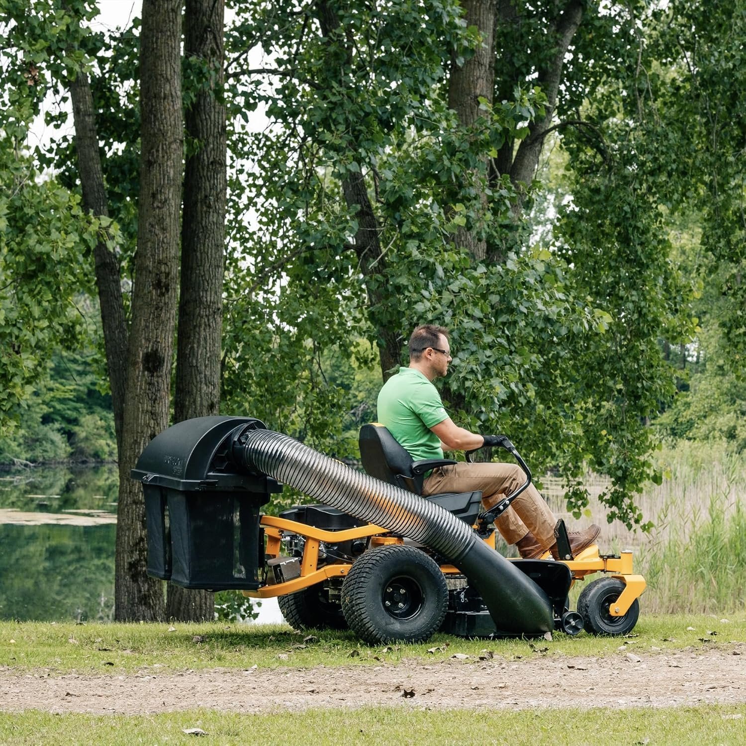 915lqlIjY4L._AC_SL1500.jpg 8TEN TurfBucket Twin Bagger for Cub Cadet ZT1 42–50 in Zero Turn 2018+ - Image 1