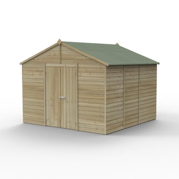 10 x 10 Beckwood Apex Shed with Double Doors (Windowless)
