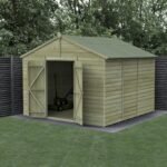 10 x 10 Beckwood Apex Shed with Double Doors (Windowless) - Image 4