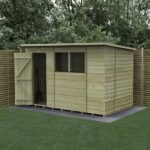 10 x 6 Beckwood Pent Shed with 2 Windows & Double Doors - Image 2