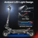 NANROBOT Electric Scooter Adults 50mph Dual Motor Electric Scooter with Suspension 80Miles Range Fast Sports Escooters Folding 10″ Off Road Tires 330LBS Max Loads Complies with UL2272 Certification - Image 5
