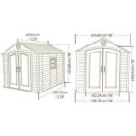 Lifetime 8 ft × 10 ft Garden Shed - Image 2