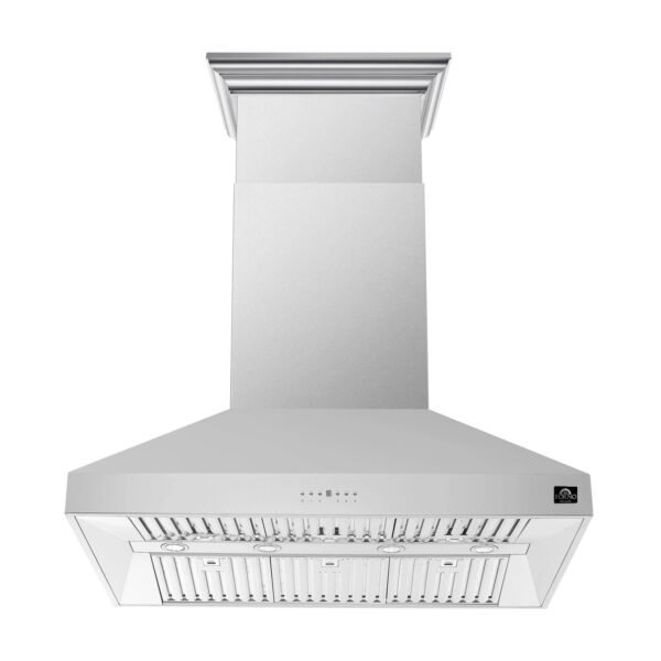 FORNO Orvieto 48″ 1,200 CFM Wall Mount Range Hood in Stainless Steel, FRHWM5094-48