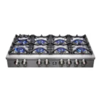 Forno Spezia 48-Inch 8-Burner Gas Rangetop with Griddle and Wok Ring, Stainless Steel (FCTGS5751-48)