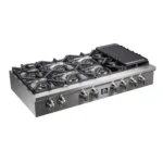 Forno Spezia 48-Inch 8-Burner Gas Rangetop with Griddle and Wok Ring, Stainless Steel (FCTGS5751-48) - Image 3