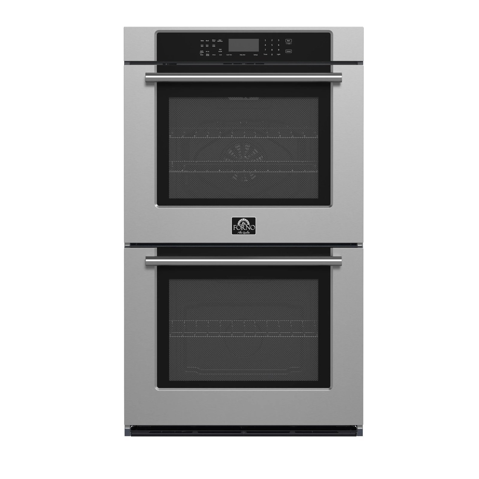 imageye___-_imgi_305_Oven_FBOEL1365-30_V2_Front.jpg FORNO Villarosa 30-Inch Built-In Double Wall Oven, Stainless Steel, Self-Cleaning (Model FBOEL1365-30) - Image 1