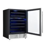 FORNO Bacchino 24-Inch Dual Zone Wine Cooler, 51-Bottle Capacity, Triple-Glass Door, Stainless Steel (FWCDR6634-24S) - Image 11