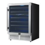 FORNO Bacchino 24-Inch Dual Zone Wine Cooler, 51-Bottle Capacity, Triple-Glass Door, Stainless Steel (FWCDR6634-24S) - Image 3