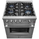 Forno Marco 30-Inch Gas Range with 4 Burners, Built-In Temperature Gauge, 4.32 cu. ft. Oven – Model FFSGS6277-30 - Image 11