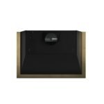 FORNO Espresso Vittorio 36″ 600 CFM Wall Mount Range Hood in Black and Antique Brass Trim with Remote Control, FRHWM5078-36BLK - Image 3