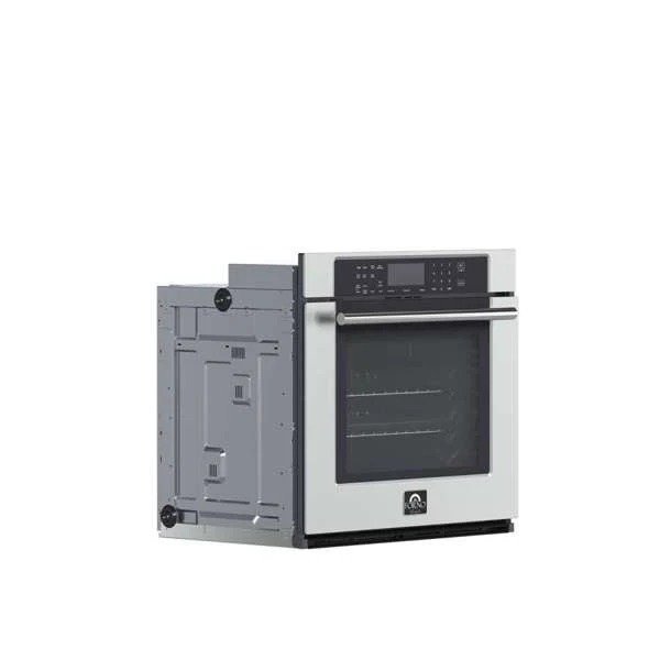 imageye___-_imgi_402_Oven_FBOEL1358-30_V2_Angle.jpg FORNO Villarosa 30-Inch Built-In Single Wall Oven, Stainless Steel, Self-Cleaning, Model FBOEL1358-30 - Image 1