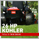 Toro Titan Max 60″ IronForged Deck 26HP V-Twin Gas Dual Hydrostatic Zero Turn Riding Mower - Image 3
