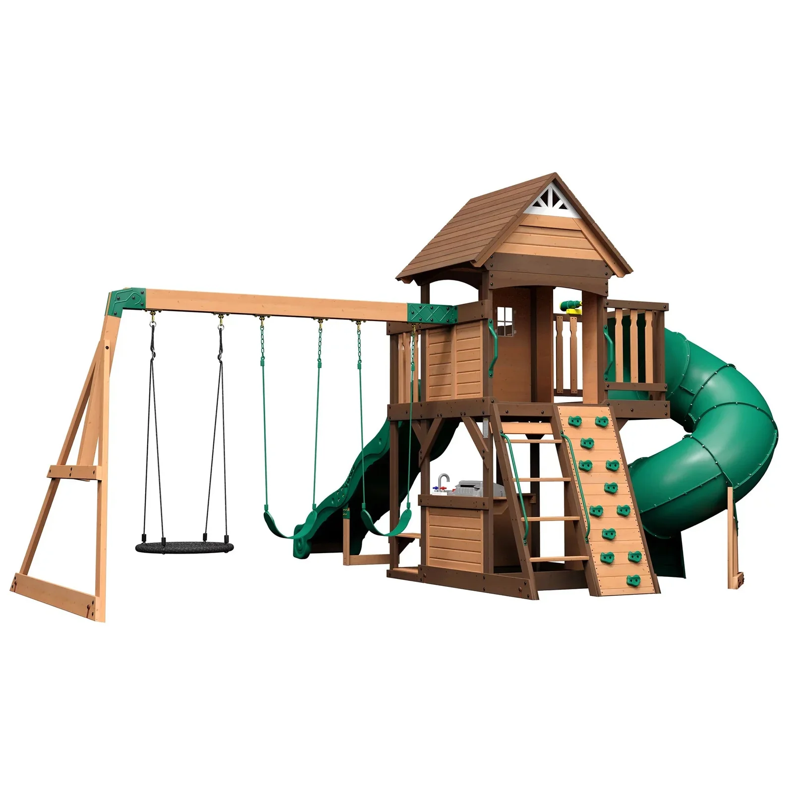 ssdhk.webp Backyard Discovery Cedar Cove Swing Set - Image 1