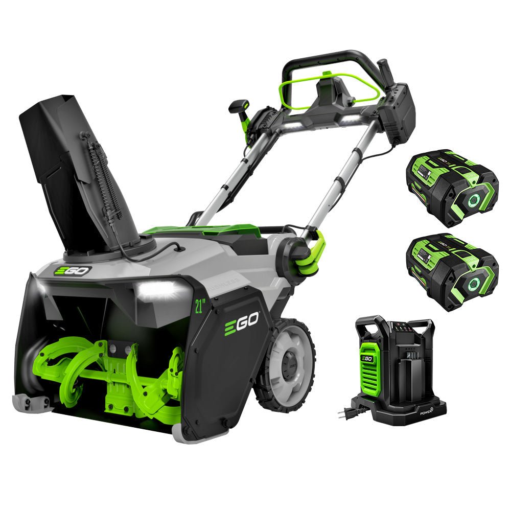 SNT2134.jpg EGO Power+ SNT2134 21" Single-Stage Snow Blower with Peak Power™ and Heated Handle Grips, (2) 6.0Ah Batteries and Dual Port Charger - Image 1