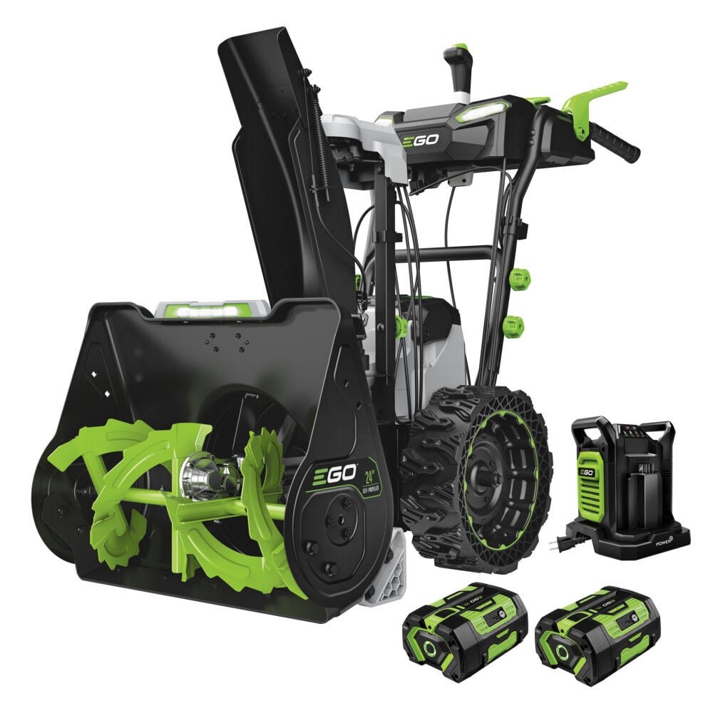 SNT2425-1.jpg EGO Power+ SNT2425 24" Two-Stage Self-Propelled Snow Blower with (2) 7.5Ah Batteries and Dual-Port Charger - Image 1